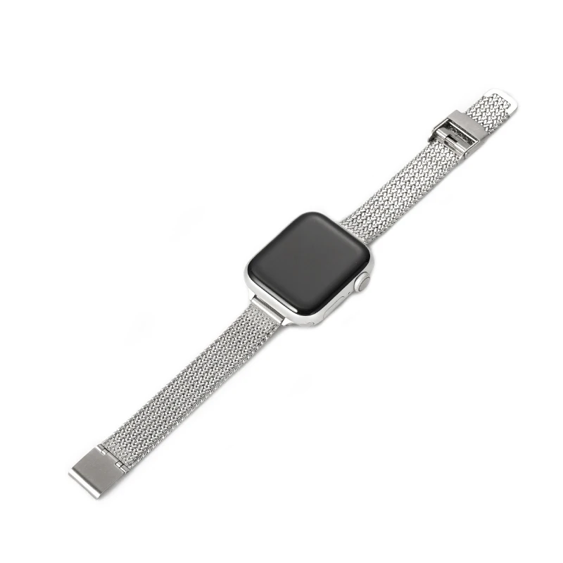 Wrist Strap For Apple Watch Band 45mm 44mm 42mm width 14mm Metal ear of wheat Stainless Steel Bracelet Iwatch Serie for women