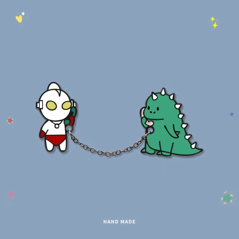 Японская брошь Токусацу Ультрамен Каваи с мультяшным рисунком Аниме периферийные устройства Маленький подарок