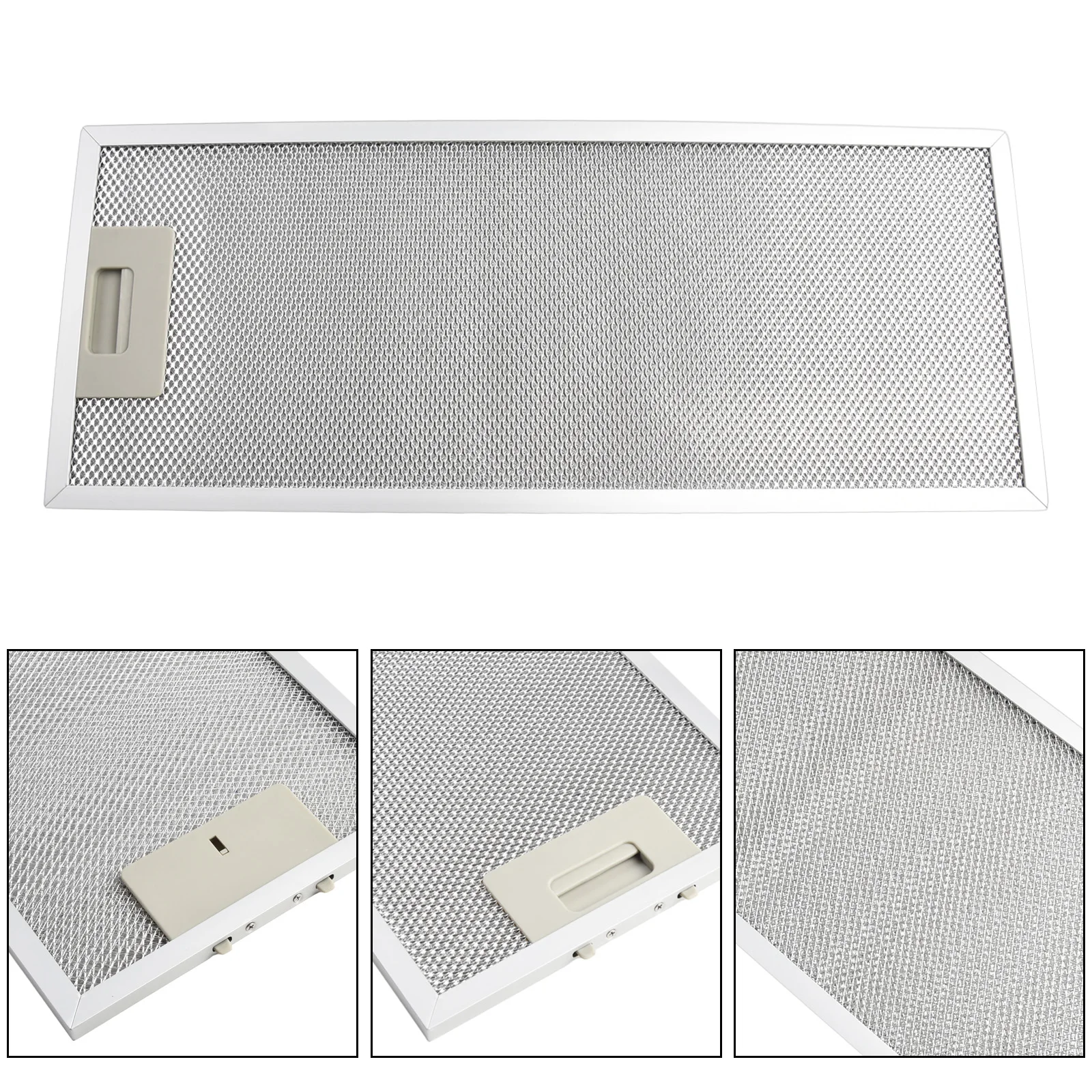 Silver Cooker Hood Filters Metal Mesh Extractor Vent Filter 192X 471X 9mm Kitchen Extractor Ventilation Aspirator Filter Mesh