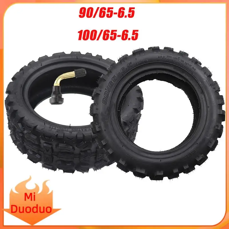 100/65-6.5 Tubeless Tire 90/65-6.5 Off Road Vacuum Tire Widen Pneumatic tyre for Mini KUGOO G-Booster Electric Scooter