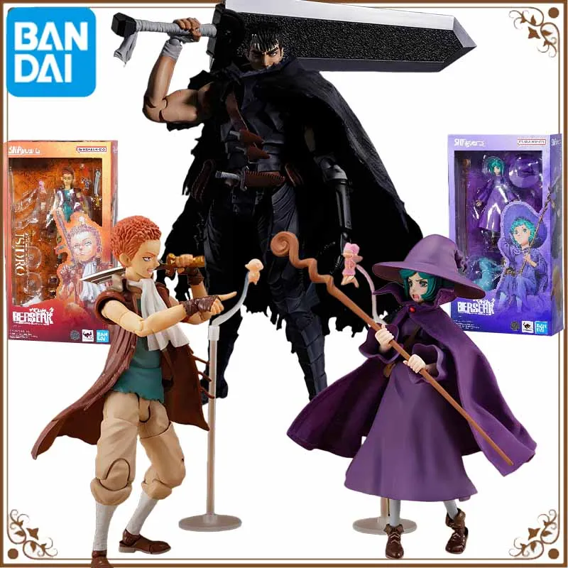 Bandai Original SHF Anime Figure BERSERK GUTS & ISIDRO Action Figure Toys For Boys /Girls /Kids /Christmas Gift