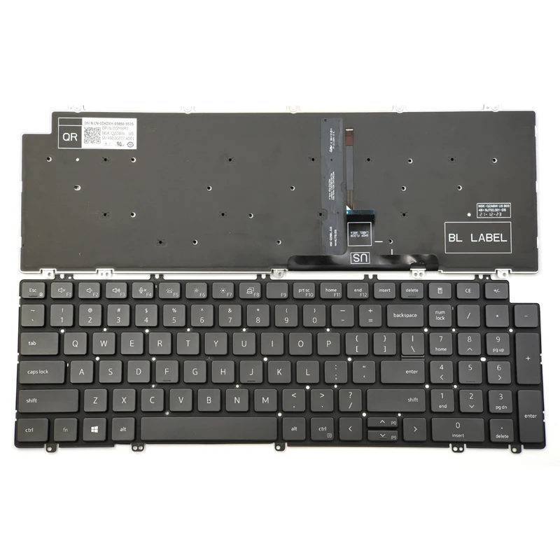 teclado do portatil com retroiluminacao para dell latitude eua russo espanhol latim dell latitude 5520 5521 precisao 3560 3561 ingles ru la novo 01