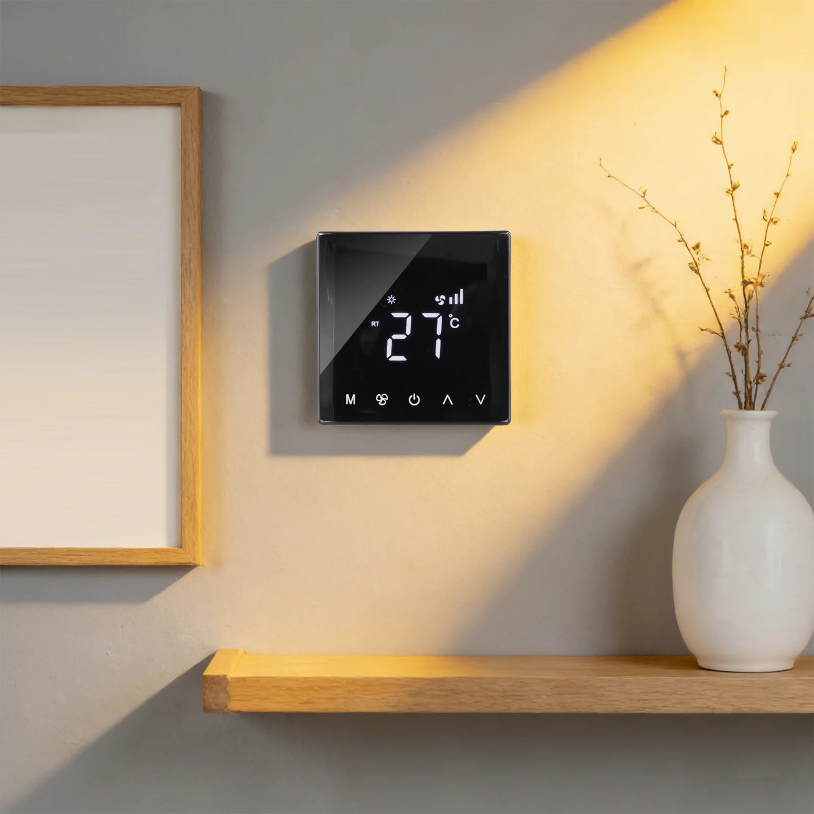 Home Climate Control Touch Screen Thermostat Home Automation Current Separation Technology Efficient Operation