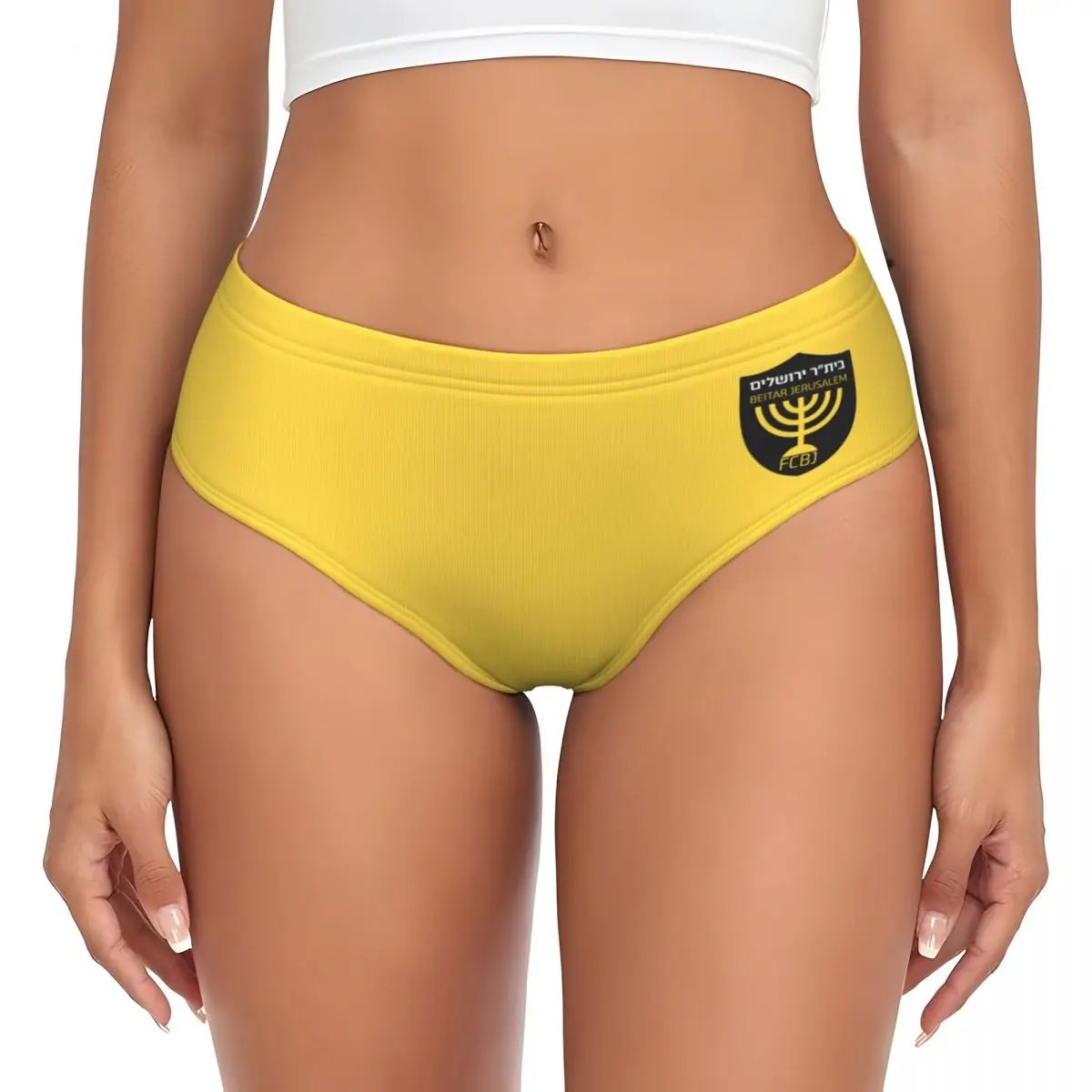 Custom Womens Footbally B-Beitar Jerusalem FC Soccers Panties Underwear Female Comfort Briefs Underpants