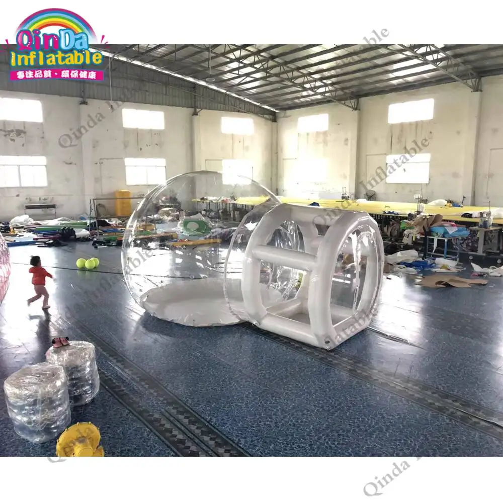 Fabrikpreis 3M aufblasbares Campingzelt Outdoor aufblasbares Blasenzelt mit Tunnel