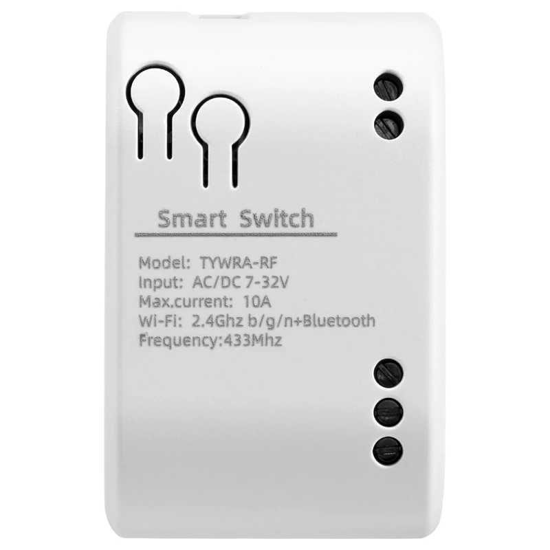 New 1CH RF Smart Switch 7-32V AC DC WIFI Tuya Remote Control 433 Light Switch 10A Rele Relay Self-Locking Interlock Inching