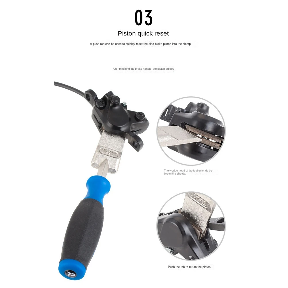 

RTSHE-Hydraulic Disc Brake Piston Push Rod Mountain Bike Oil Disc Caliper Piston Expansion & Reset Tool