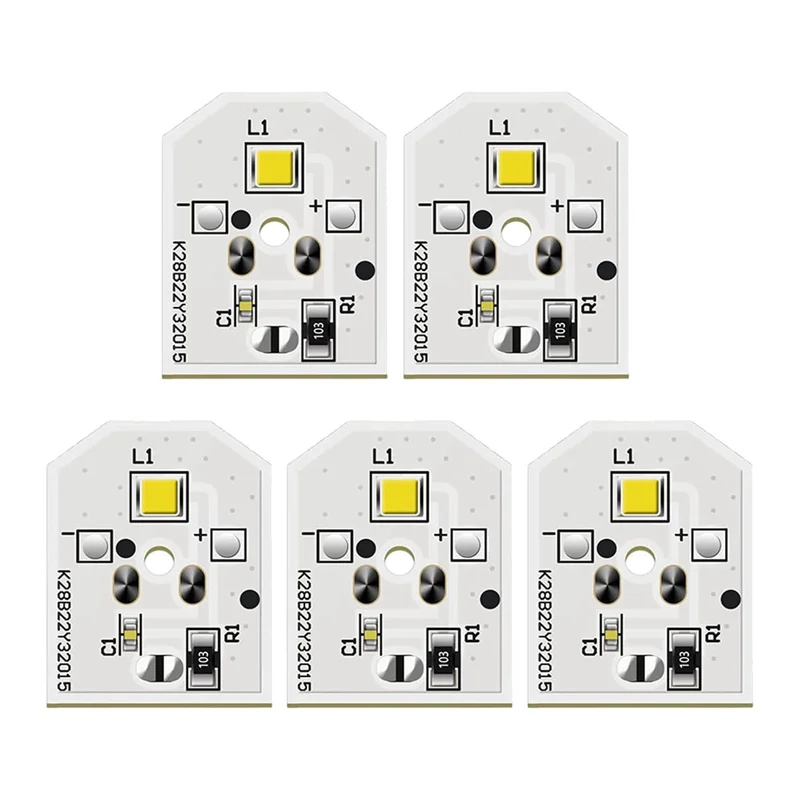 

B98A-5 Pcs WR55X11132 Refrigerator Light LED Bulb Compatible With 3033142 WR55X25754 WR55X26486 PS4704284 EAP12172918