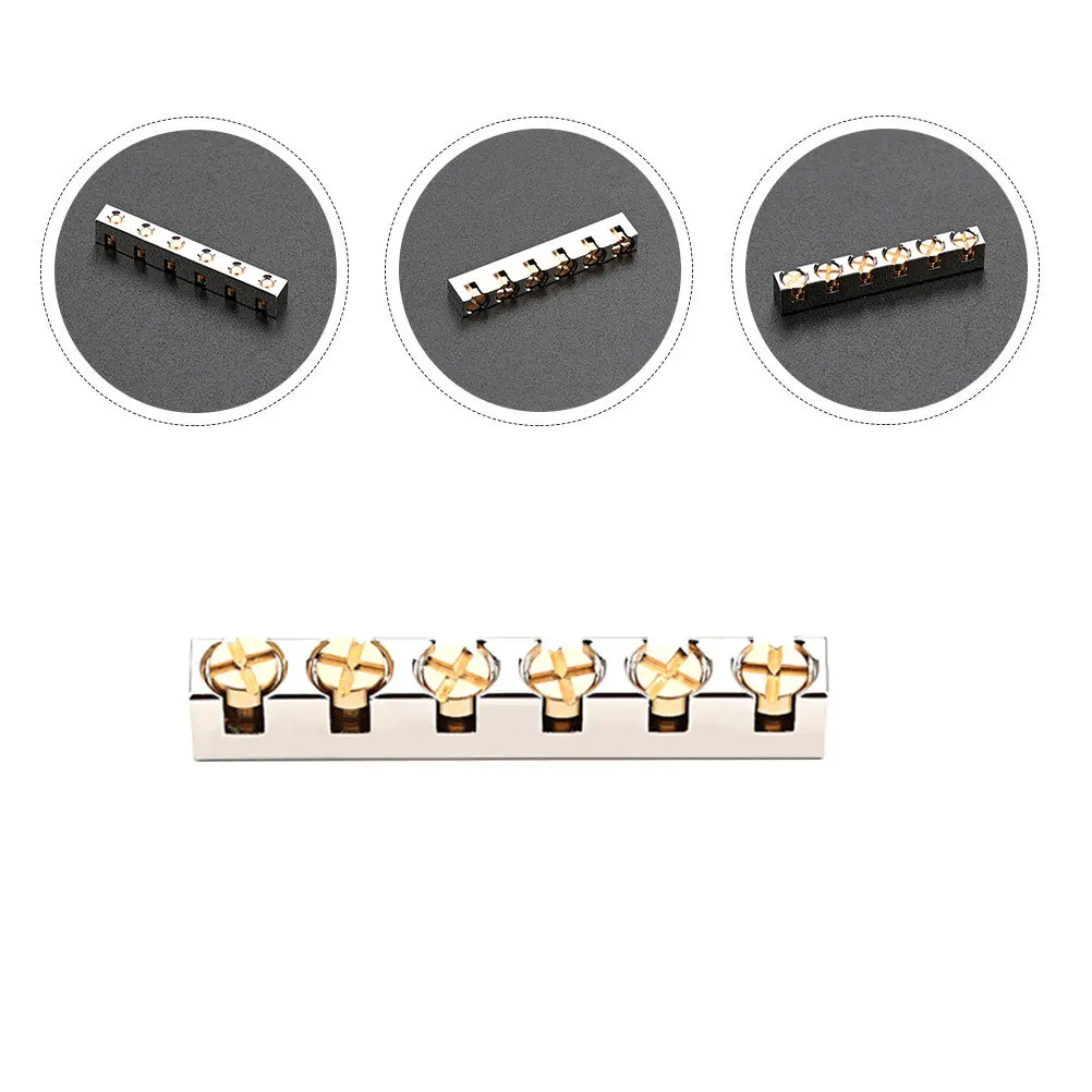 

Guitar Pillow String Action Locking Nut Metal Alignment Adjustable Acoustic Bone Brass