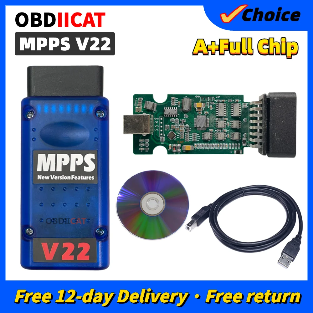 

Newest MPPS V22 MAIN+TRICORE +MULTIBOOT With Breakout Cable Car Tool Support Multi-Languages