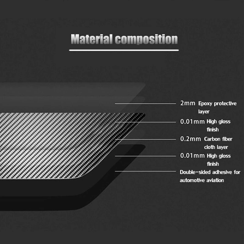 Carbon Fiber Interior Door Handle Cover Trim For Honda Civic 2006-2011 Replacement Accessories 8Pcs