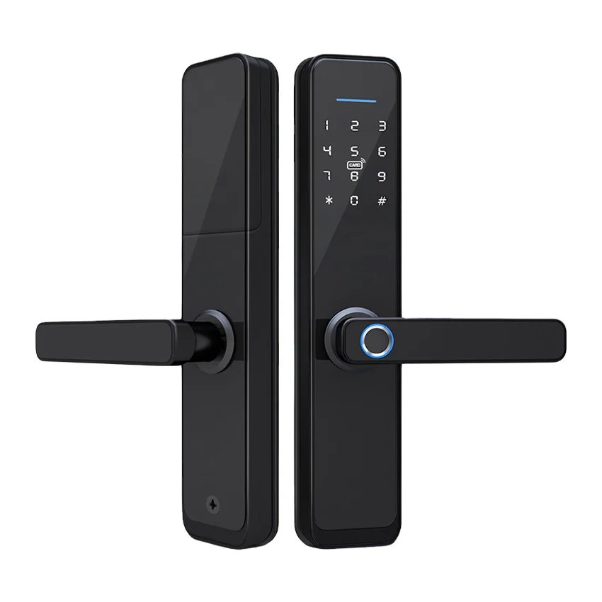 

TUYA APP Smart Fingerprint Door Lock Electronic Biometric Password Hotels Smart Door Lock tuya fingerprint lock