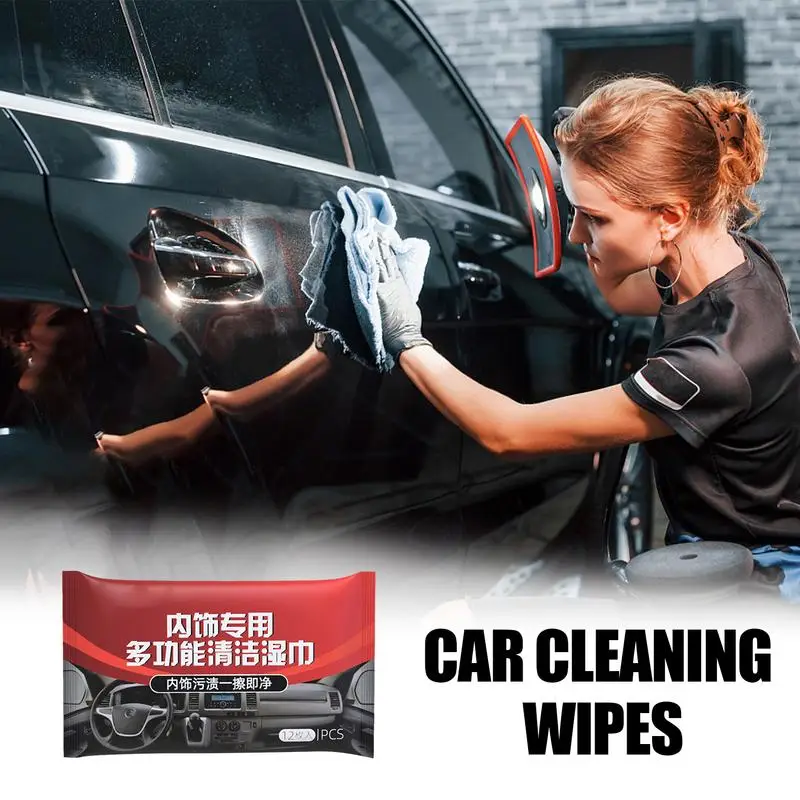 

Car Interior Cleaning Wipes Vehicle Seat Cleaner Automobile Dust Cleaning Tool Multipurpose Cleaning Wipes For Glasses Kitchen