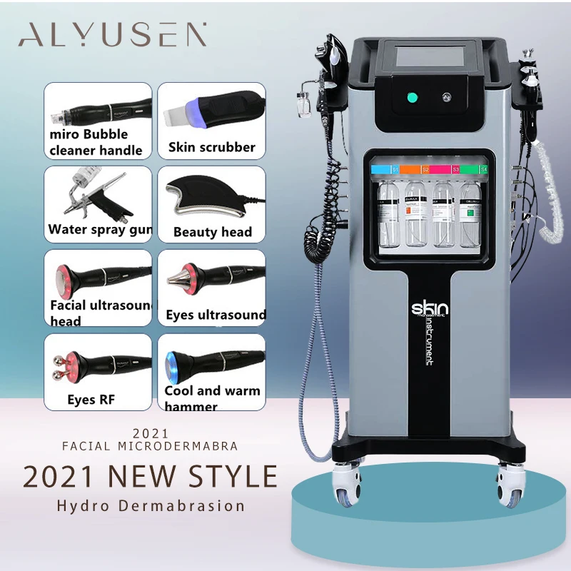 2023 New Multifunctional Facial Treatment Machine Hydro Oxygen Facial Machine Hydration Facial Microdermabrasion Skin Lifting CE