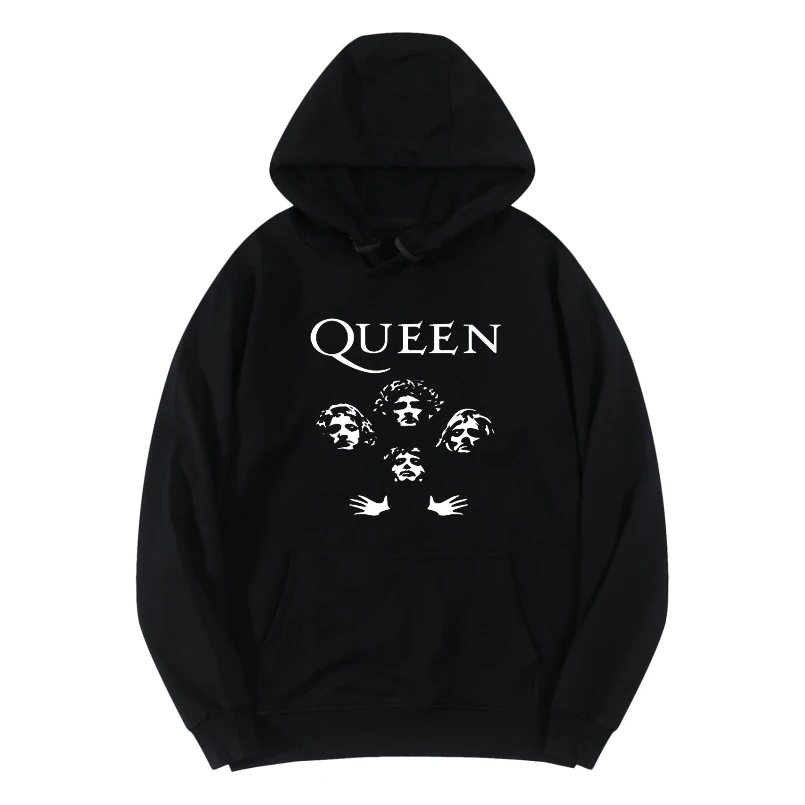 

New Queen Hoodies Music Legendary Rock Band Print Streetwear Men Women Fashion Oversized Sweatshirts Hoodie Pullovers Tracksuits