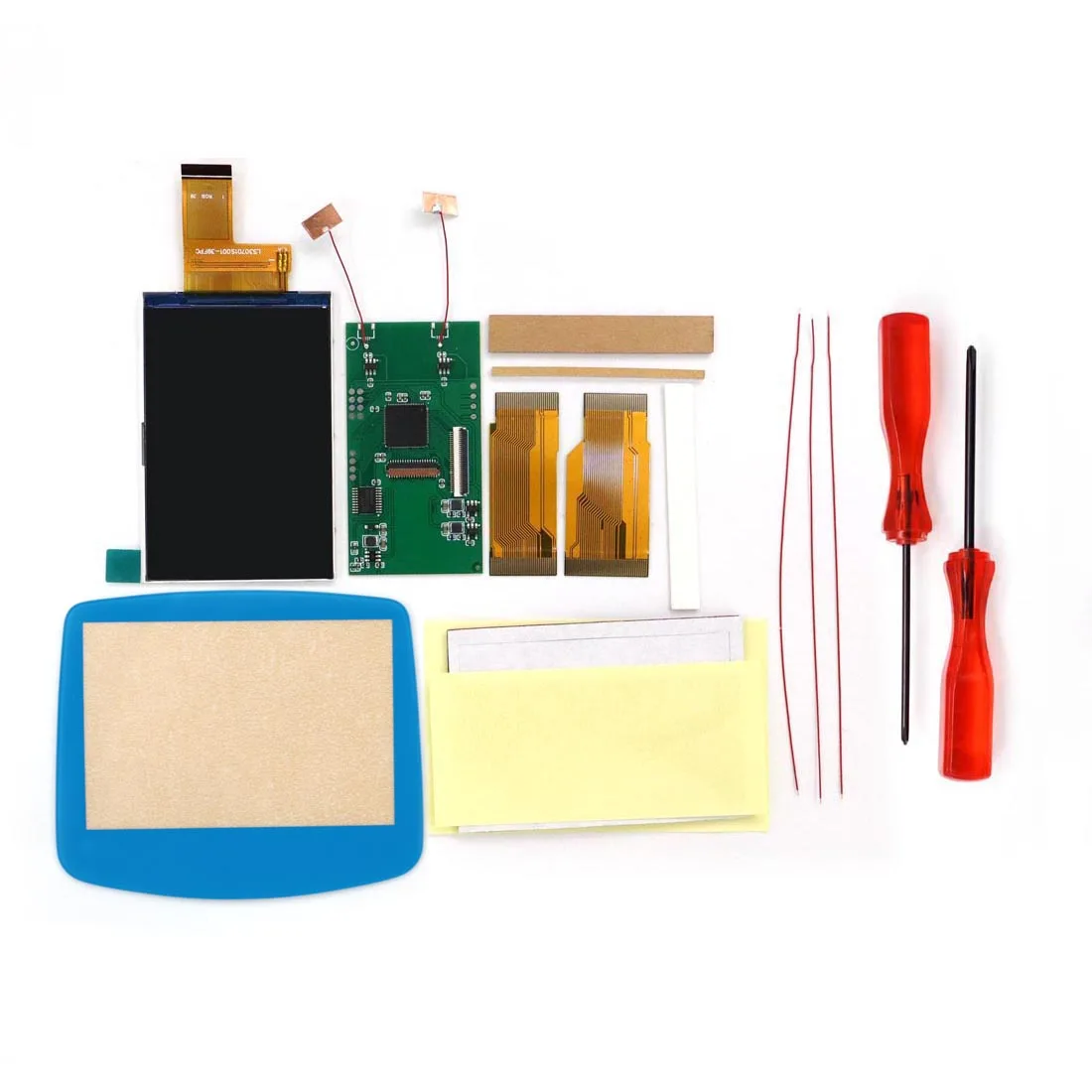 HISPEEDIDO 3.0'' Desaturation IPS LCD V5 Screen For GBA Cut-free shell High Brightness Kit Support Pixel Menu For Gameboy Advanc image 3