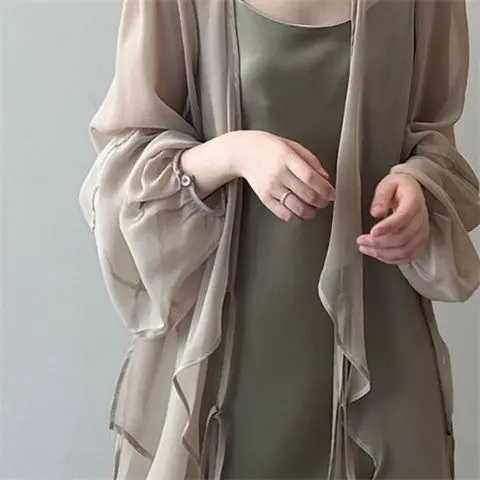 Women Sun Protection Shawl Lady 2025 New Summer Chiffon Cardigan Blouse Breathable Beach Cape MD-LONG Solid Color Cloak A422