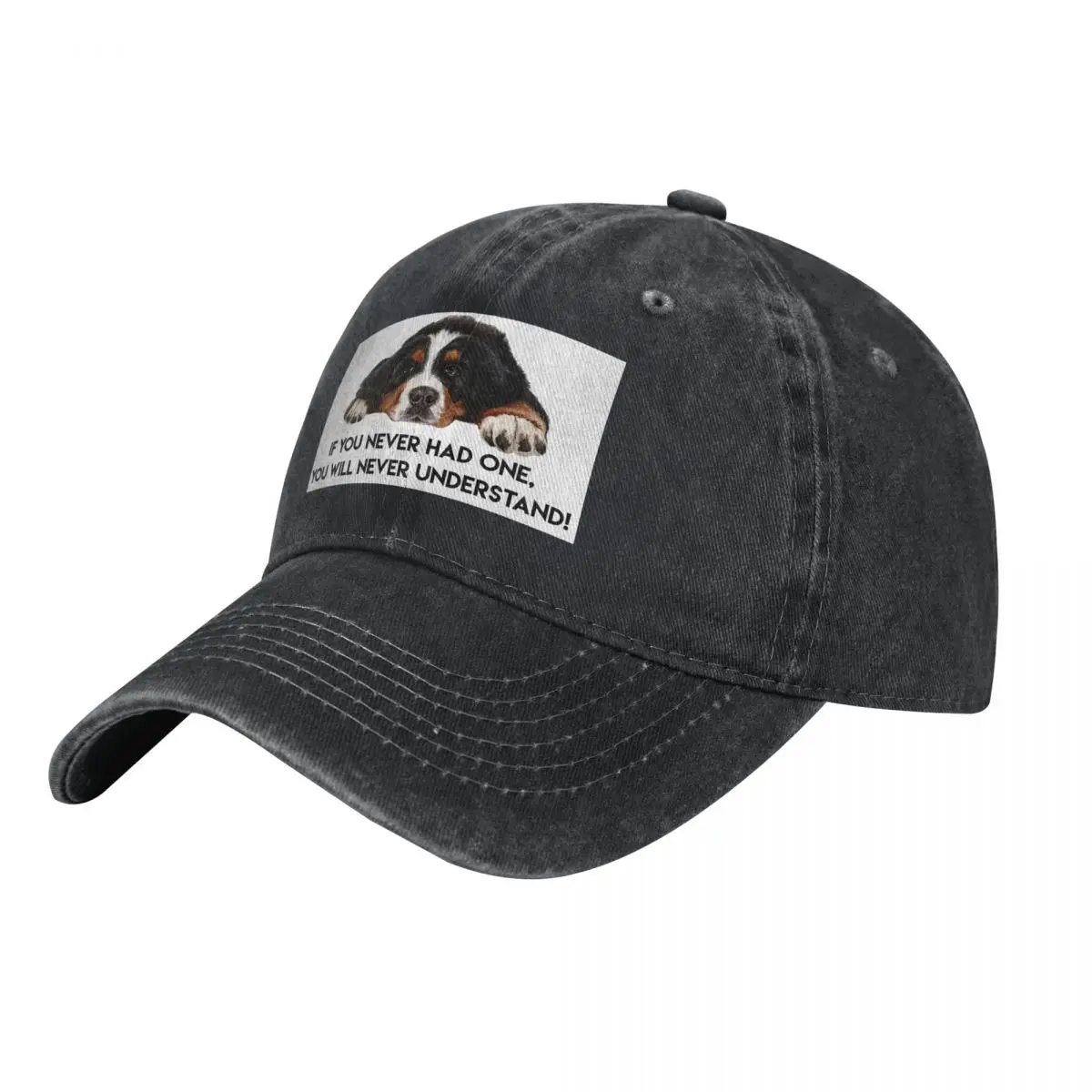 Bernese Mountain Dog Baseball Caps Snapback Denim Hats Outdoor Adjustable Casquette Hip Hop Baseball Cowboy Hat for Men Women