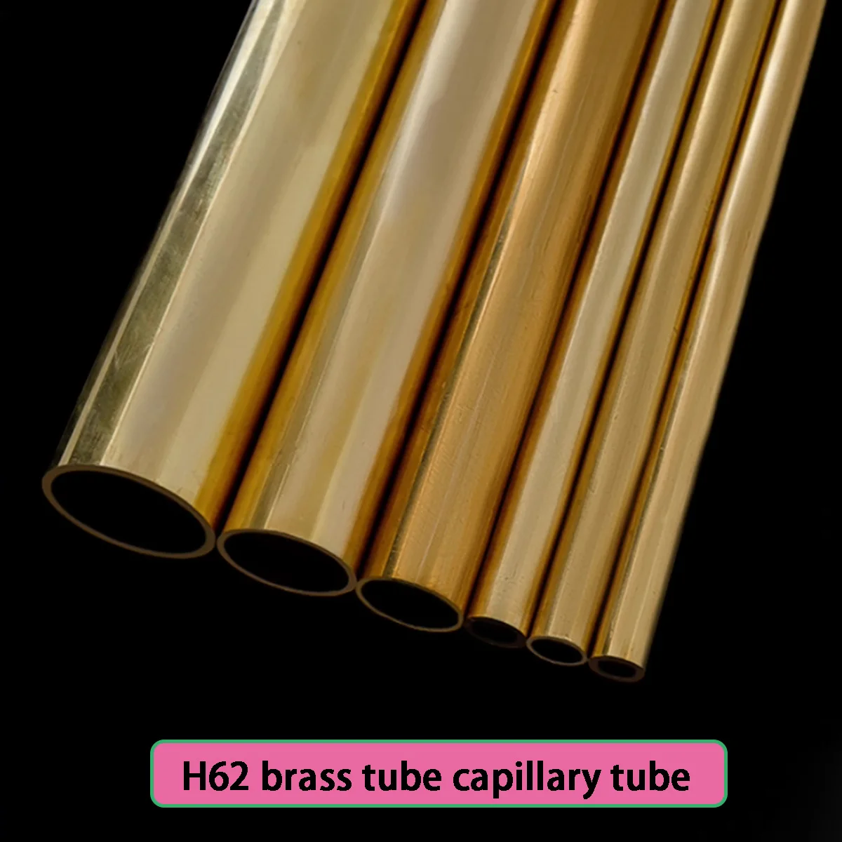 1Pcs Length 500mm H62 Brass Tube Capillary Tube Wall Thickness 0.2mm-2mm  OD 6-8.5mm