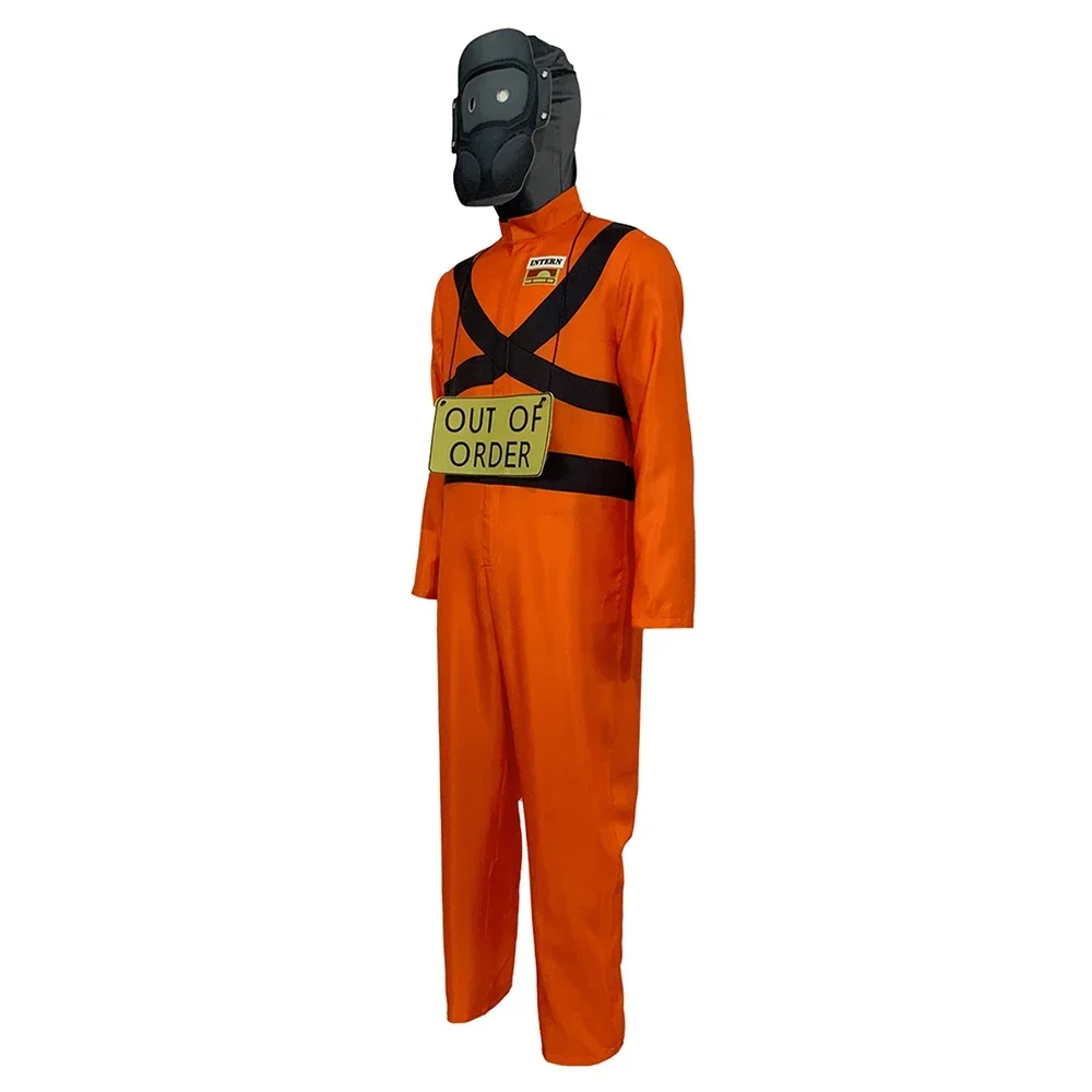 Costume de cosplay de jeu Lethal Company pour adultes, combinaison unisexe, uniforme de batterie, vêtements de fête d'Halloween, nouveau, 2024