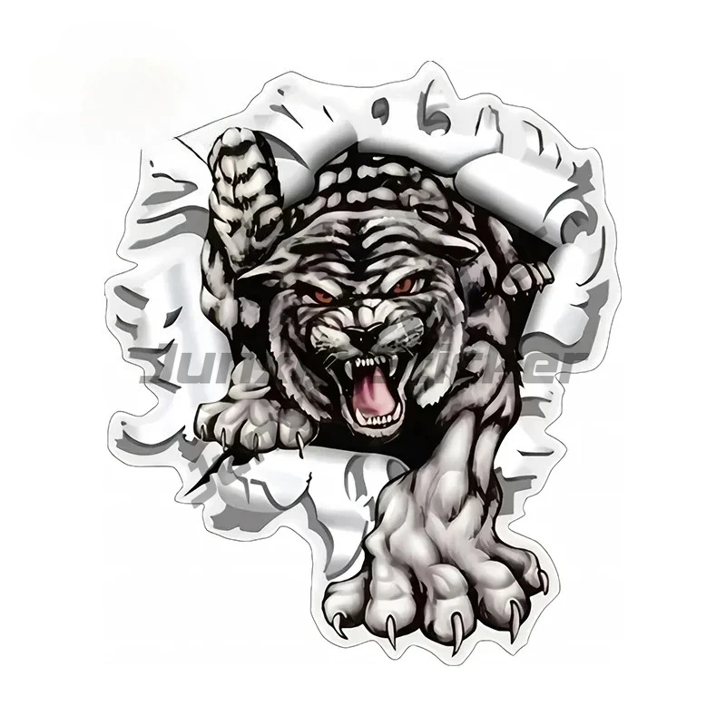 

For Tiger Fierce Car Stickers Sunscreen Fashionable Decals Waterproof Scratch-Proof Caravan Decor