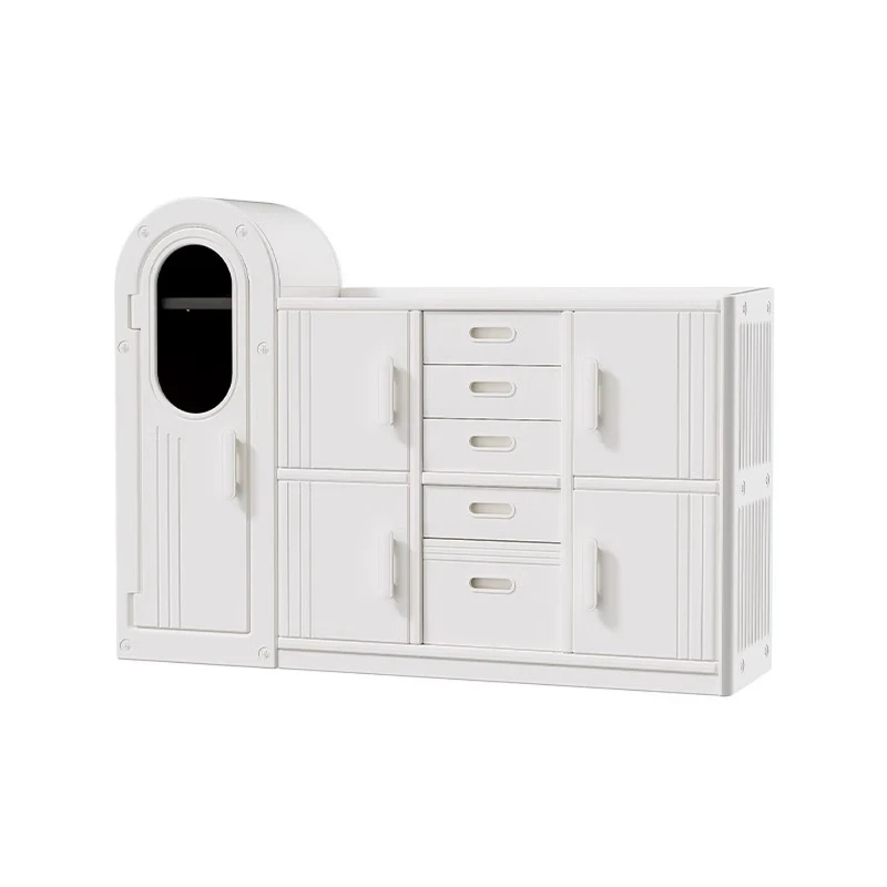 feeding table, baby wardrobe, large-capacity storage table rack, wall toy cabinet