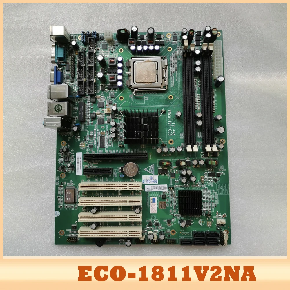 For EVOC Industrial Computer Motherboard DDR2 Dual Ethernet Port 8*COM ECO-1811V2NA VER:A1.1