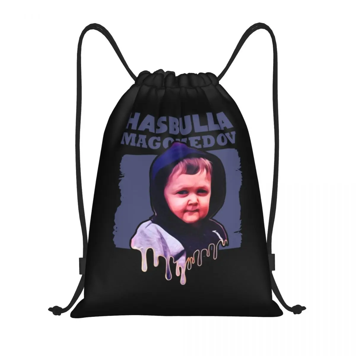 Custom Hasbulla Magomedov Fight Drawstring Bags for Shopping Yoga Backpacks Women Men Mini Khabib Sports Gym Sackpack