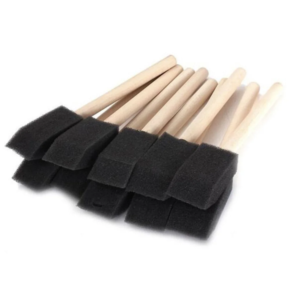 

15Pcs Art Sponge Brushes 2.5cm Wood Handle Paint Brushes for Drawing Painting Graffiti Art Sponge Paint Brush for Children