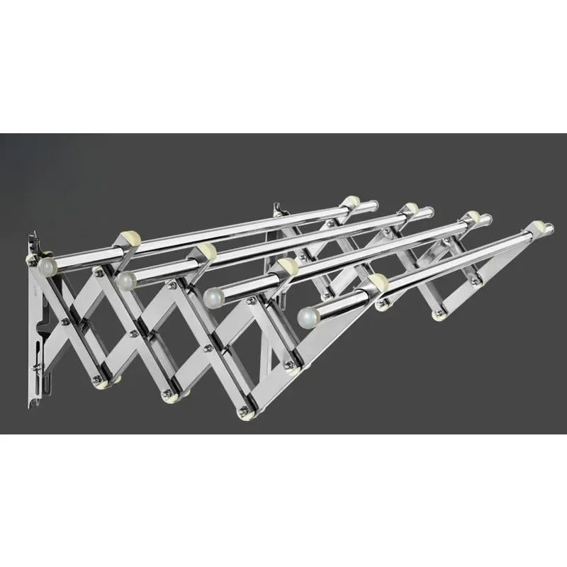 Retractable drying rack Outdoor outdoor push-pull folding drying rack Clothes drying rod Cooling rack Stainless steel