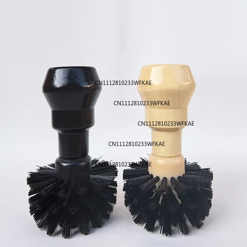 Coffee machine powder bowl cleaning brush Solid wood handle cleaning brush Coffee powder bowl brush