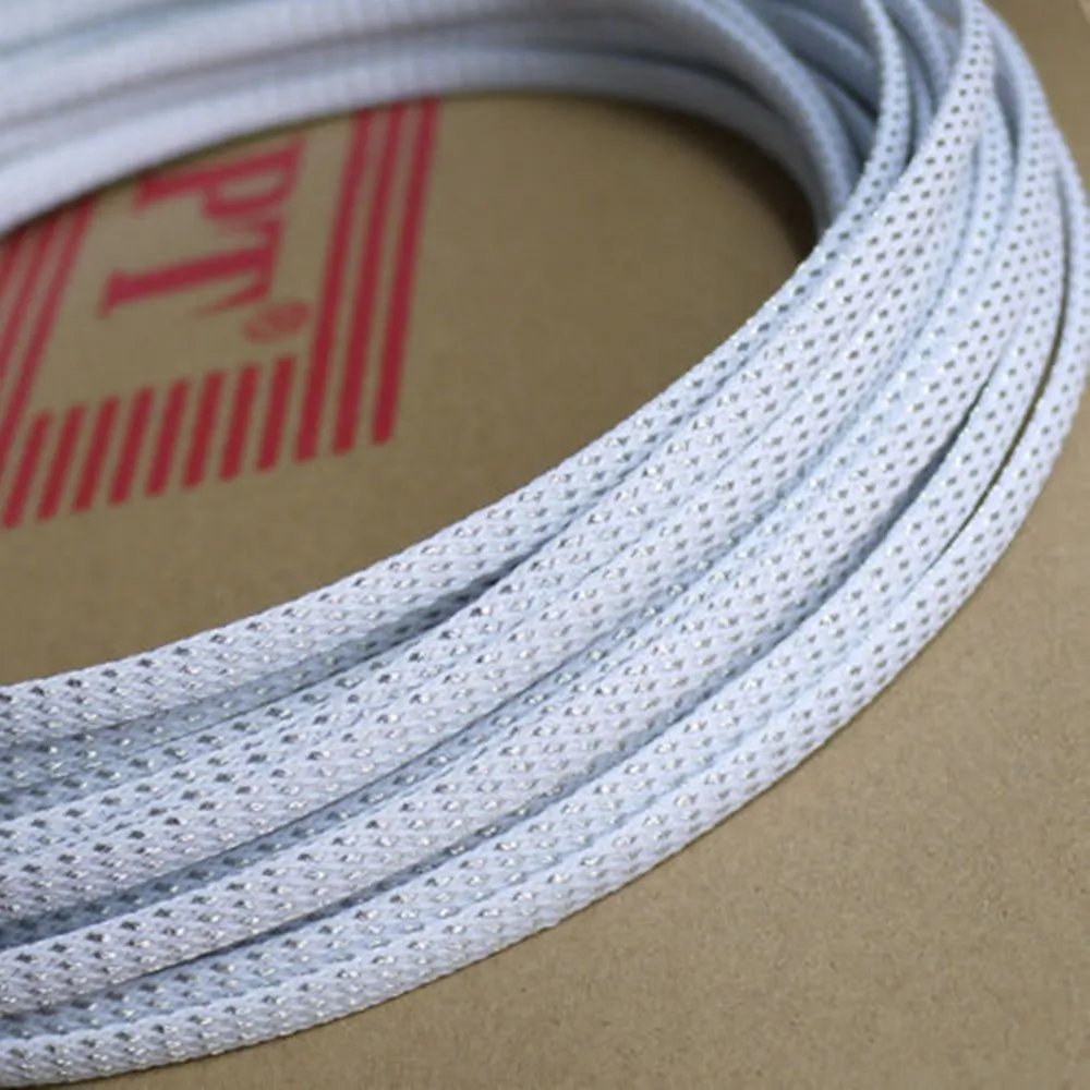 Insulated Braid Sleeving Tight PET Wire Expandable Cable Sleeve Flame-retardant nylon braided mesh tube