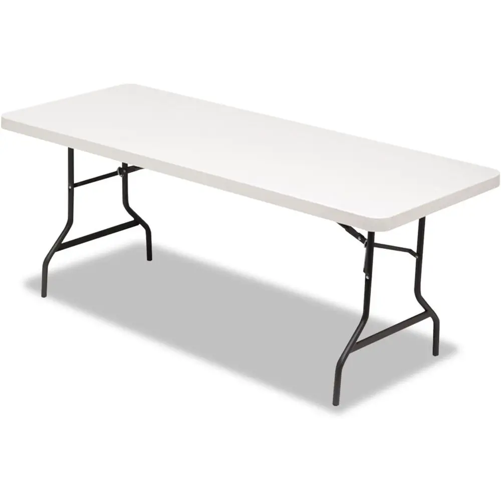 

Платиновый обеденный стол для улицы из смолы, 72x30x29 дюймов (ширинаxглубинаxвысота)