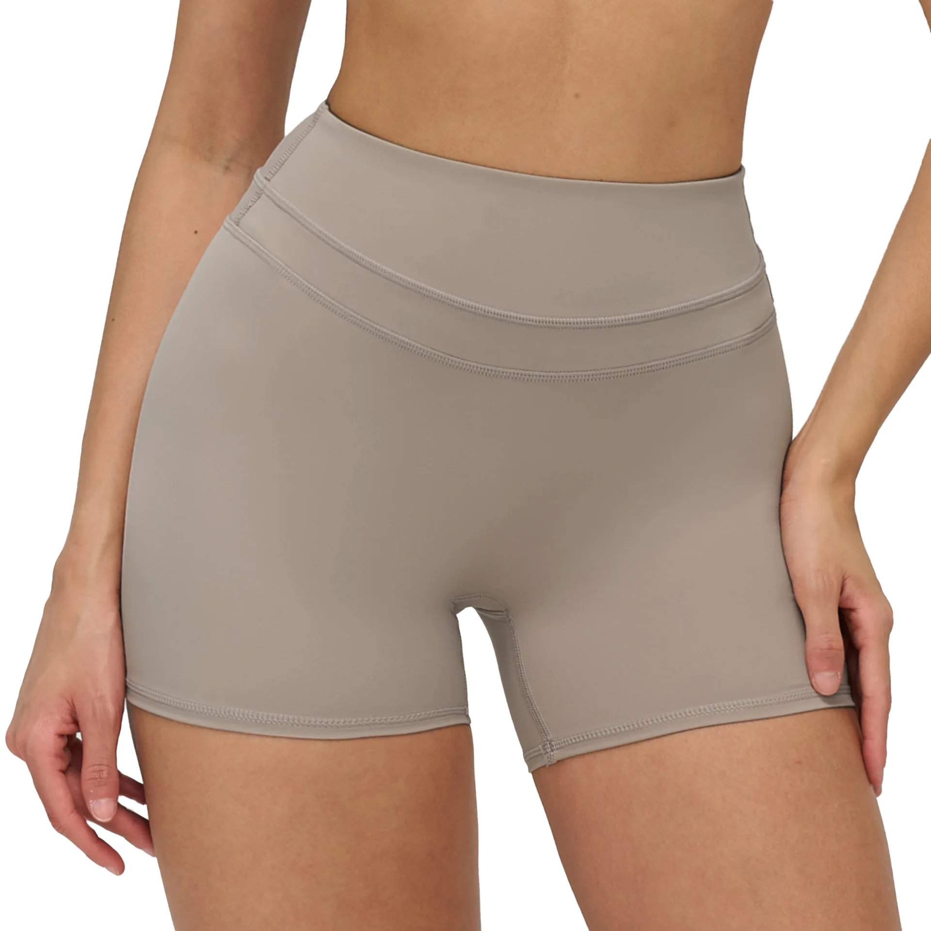 

Maxdutti Matte Tight Yoga Shorts With Stretch High Waist Peach Hip Lifting Running Fitness Shorts