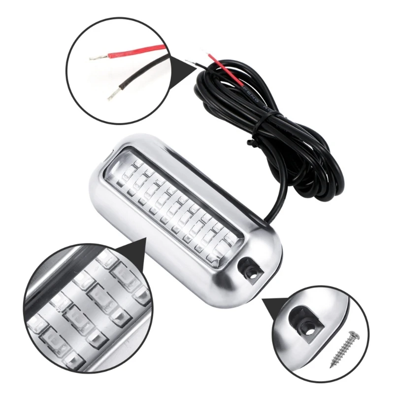 652F Pontoon Boat light Marine Led Light for Boat Deck Light Accent Light Courtesy Interior Lights Fishing Night 27 LED