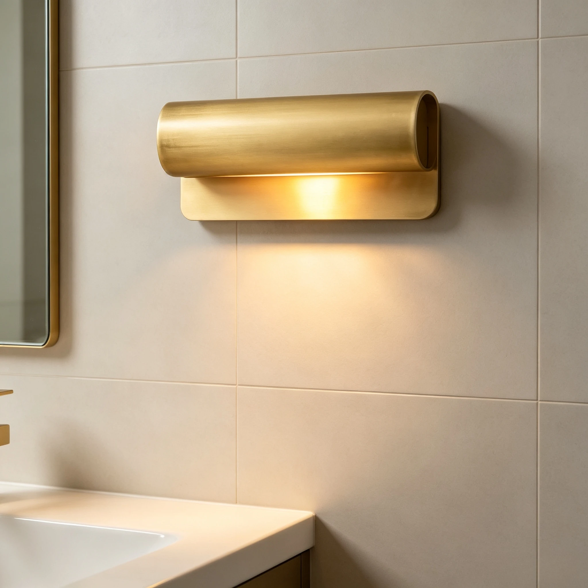 Postmodern All Copper Mirror Headlights Rust Proof Bathroom Led Lights Living Room Entrance Bedroom Beside Indoor Lighting 2026