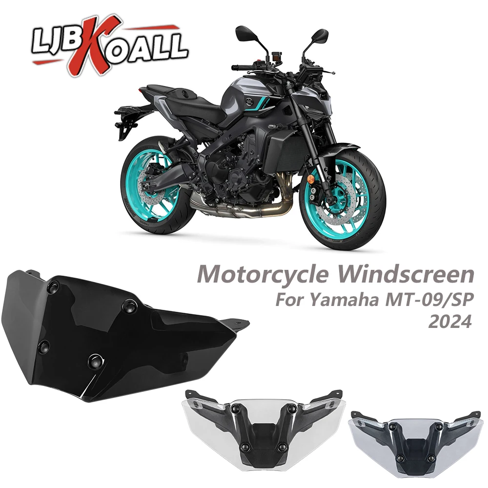 

Motorcycle Windshield Windscreen Wind Deflector for Yamaha MT 09 MT-09 MT09 SP 2024 2025 Wind Screen Shield Accessories