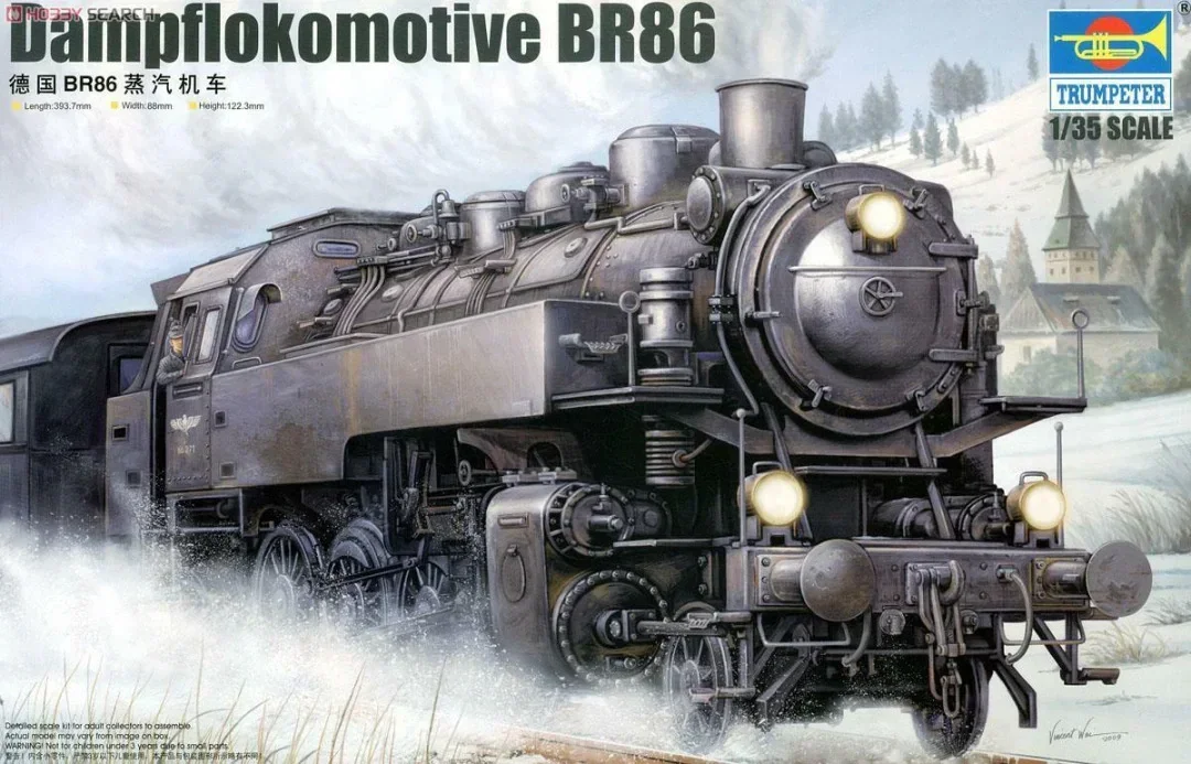 Trumpeter Assembled Model Kit 00217 BR86 Steam Train 1/35 Scale