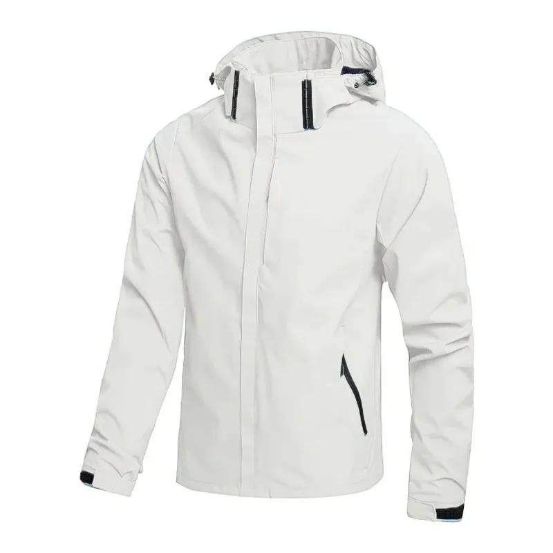 Men's Outdoor Waterproof Raincoat Lightweight Raincoat with Hood streetwear Hiking Windproof Jacket Climbing Outdoor Jackets