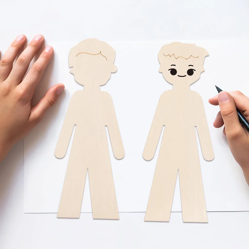 Ensemble d'artisanat de peinture en bois pour garçons, 7 pièces, ornements créatifs préscolaires, bricolage, tranches de bois créatives, matériau naturel sûr