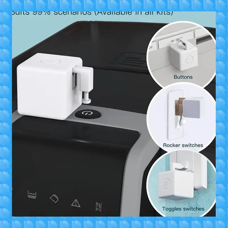 

ETRT 2X кнопочные толкатели Fingerbot, концентратор Bluetooth Tuya и комплект аксессуаров, обновление с сенсорным управлением, работает с приложением Smart Life