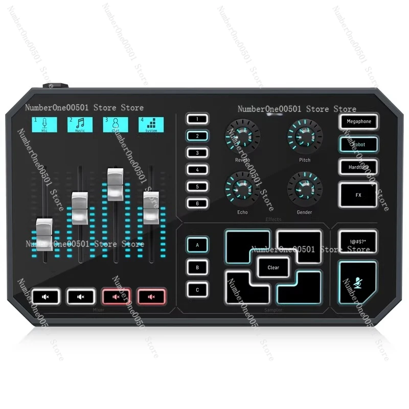 GO XLR Audio Interface Mixer Sound Card Streaming Console for PC Mobile Phone Live Broadcast