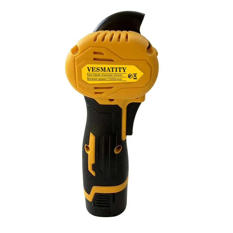 Brushless Mini Angle Grinder with Rechargeable Lithium Battery Cordless Polishing Machine Diamond Cutting For 12V Battery