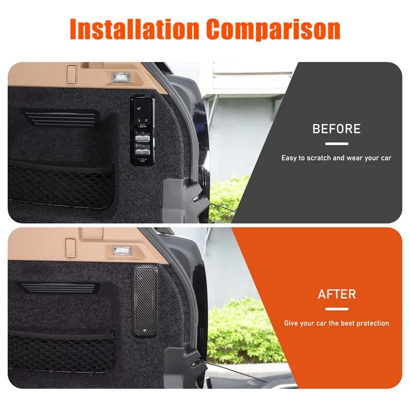 لاند روفر رينج روفر سبورت/فوغ L460 L461 2023 + ABS ألياف الكربون مقعد صندوق السيارة زر قابل للطي غطاء مضاد للخطأ