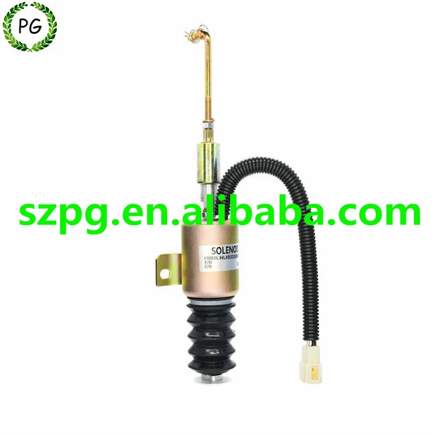 12V Fuel Shut Off Solenoid HL49331000144 For Diesel Engine Bus Generator Excavator