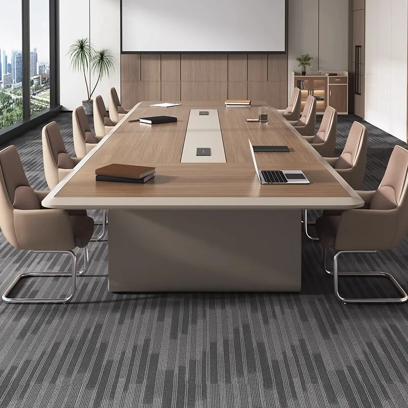 Conference table Meeting room Large negotiation Office table and chair combination