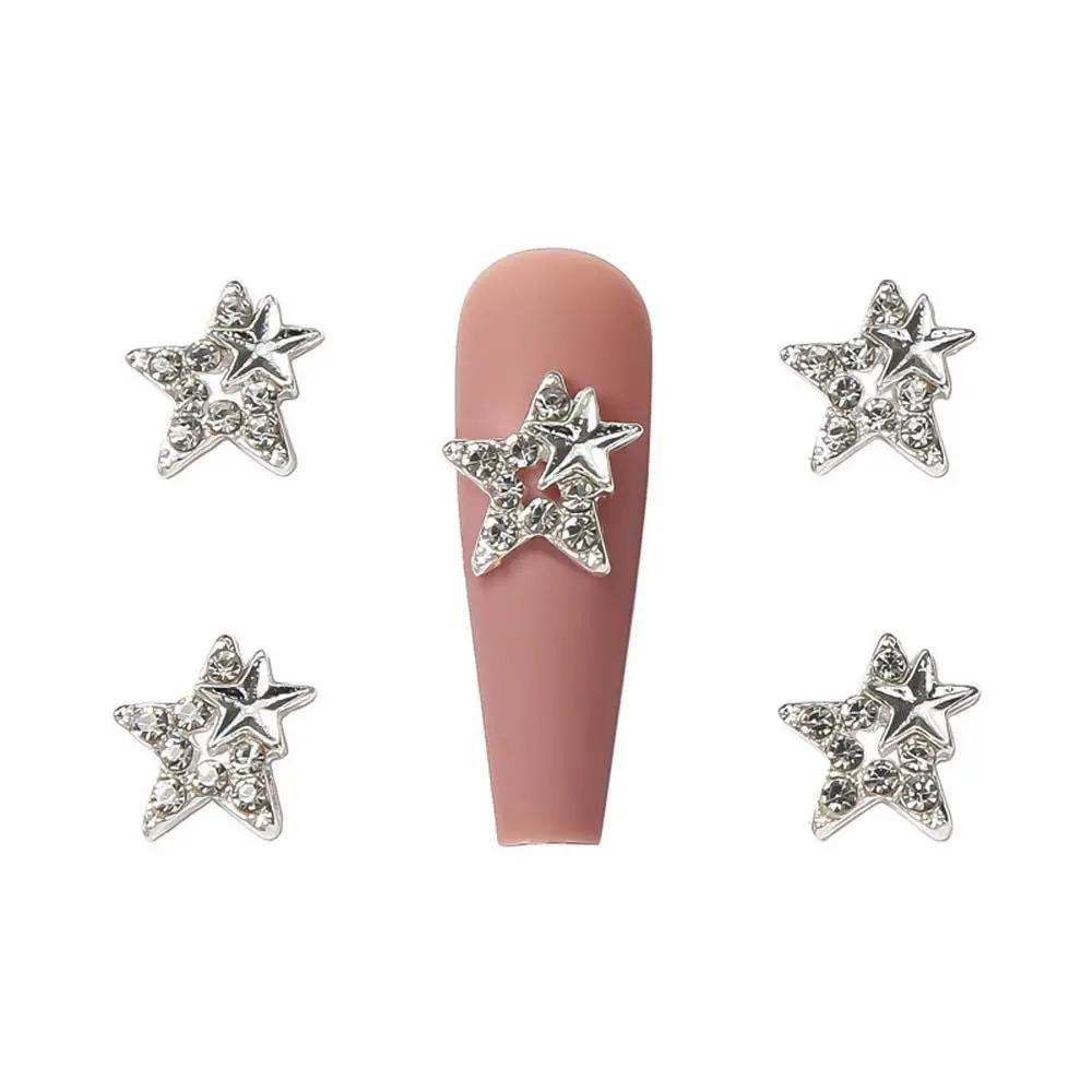 Relógio feminino acessórios de manicure estrelas de cinco pontas strass jóias da arte do prego 3d brocas da arte do prego estrelas decorações do prego