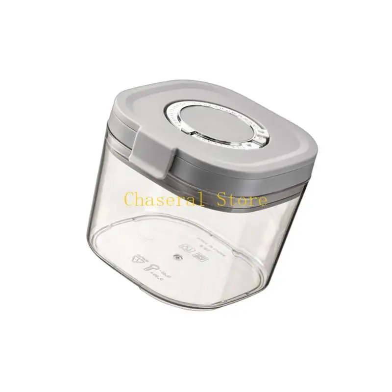 E7CE Baby Feeding Storage Container Double Sealed Lid Freshness Travel Size Powder With Time Track Dials