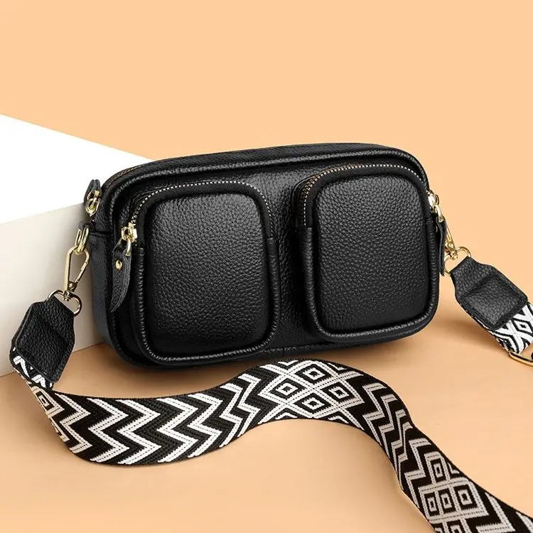 

Casual Chic Leather oulder Bag Versatile Crossbody Phone Bag Workwear Sle Synthetic Interior Zipper Closure Medium Size