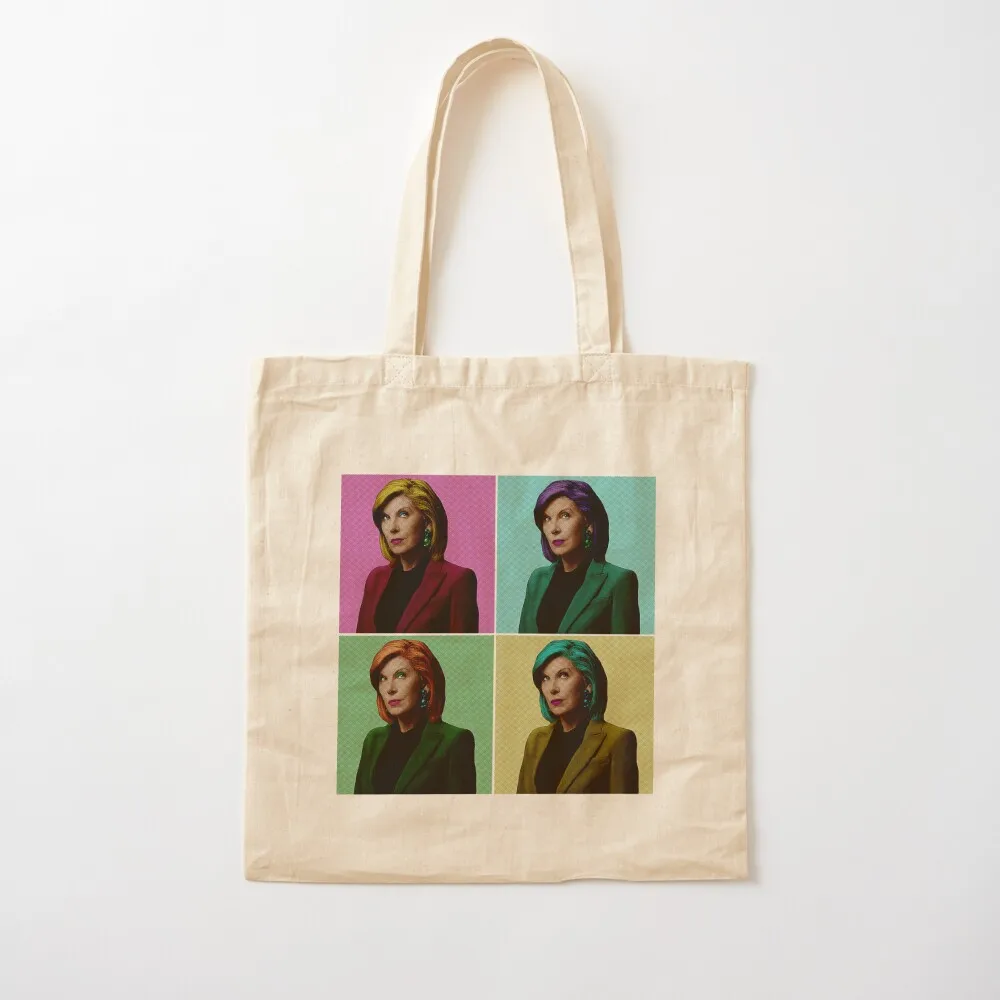 

Diane Lockhart Pop Art Tote Bag shopper bag woman tote bag men reusable grocery bags Canvas Tote